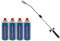 Diserbatore termico piezo KEMPER - Torcia a gas + 4 ricariche a gas brule erbe