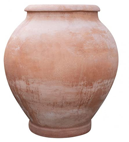Biscottini Terracotta blumentopf groß 102x90x90 cm | Amphore Garten auf Made in Italy | Terrakotta blumentöpfe | Blumentopf Gross