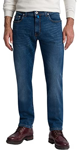 Pierre Cardin Herren Lyon Tapered Futureflex Strech Denim Jeans, Ocean Blue Used Buffies