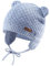 XIAOHAWANG Baby Wintermütze Jungen Mädchen Warmer Strickmützen Weicht Baumwolle-Futter mit Süße Bärenohren Winter Babymütze(Himmelblau, 6-18 Months)