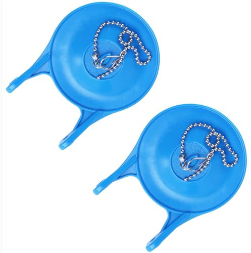 Hygie Rinse Toilet Flappers Replacement Compatible with Gerber 99-788, 2PCS High Performance Water Saving Blue Rubber Toilet Flapper Fits Most 3 Toilets Tank Valve, Easy to Install