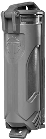Thyrm CellVault-21 Rechargeable Battery Storage Case, Waterproof, for 21700 Batteries for premium tactical flashlights, Made in USA (Urban Grey)