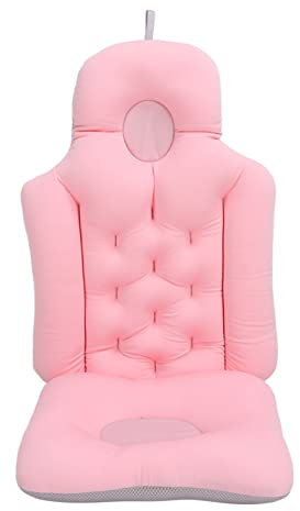 Badewannenkissen Ganzkörper Weiche Klappbare Kopfstütze Rückenstütze für Badewanne Nackenstütze Rosa
