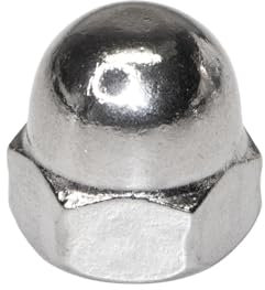 PRIOstahl Hutmuttern Sechskantmuttern Kappenmutter hohe Form x 100 Stück Größe: M8 DIN1587 als Abdeckkappen Abdeckschutz für Schrauben Gewindestangen & Gewindebolzen Rostfrei aus Edelstahl V2A