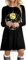 Damen Kleid Weihnachten Lässiges Fließendes Einfaches Swing-T-Shirt-Kleid für Damen Lockeres Tunika-Kleid Casual Kleider Damen Weihnachtskleid Damen Weihnachten Rot Weinglas Druck Partykleid