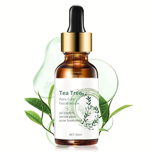 Tea Tree Face Serum - Tea Tree Oil, Hyaluronic Acid Serum, Dark Spot Correcting Glow Serum, Korean Serum, Tea Tree Cream, Skin Brightening Hydrating Serum, For All Skin Types 30ml