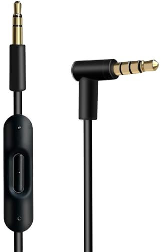 MQDITH Cavo di ricambio compatibile con Beats Studio, Solo, cavo audio AUX compatibile con Beats Pro, mixr altro (nero, 1 pezzo)