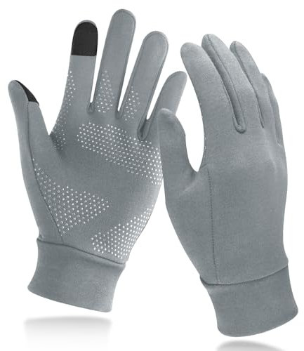 Unigear Touchscreen Handschuhe, Herren Damen Sporthandschuhe Handschuhfutter Outdoor Laufhandschuhe Warme Winddichte Winterhandschuhe Anti-Rutsch Full Finger für Laufen, Fahren, Radfahren, Wandern