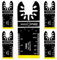 MAD FOX | Titanium Oscillating Multitool Blade | 5pack | 35mm x 40mm