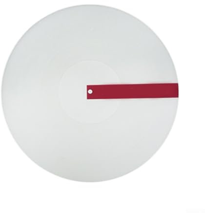 Tappetino per giradischi in vinile, cuscinetto in gomma siliconica, riduce al minimo le vibrazioni, migliora l'esperienza di ascolto (bianco)