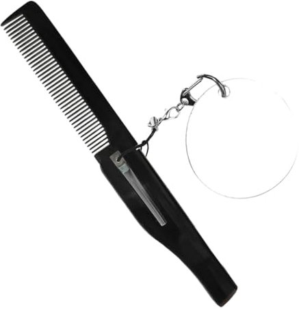 Ipetboom Tragbarer Faltbarer Klappkamm Herrenkamm Mit Feinen Zinken Klein Mit Ovalem Spiegel Schlüsselanhänger Reise Klappkamm Kompakt