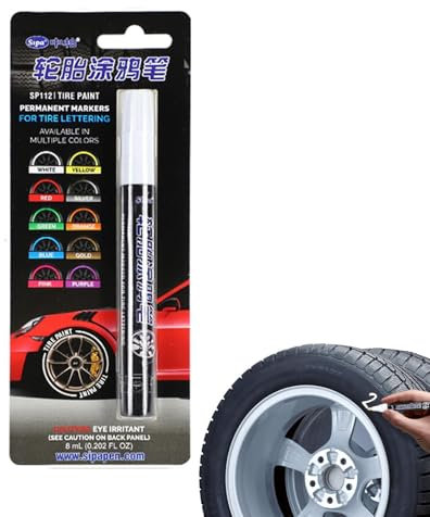 Lackstift für Autoreifen, wasserdichter Lackmarker für Autoreifen, schnell trocknender Lackstift für DIY-Karten, Reifen, Holzzäune