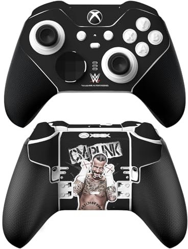 Head Case Designs Officially Licensed WWE Graphics CM Punk Vinyl Sticker Gaming Skin Decal Cover Compatible With Xbox Series X & S Elite Wireless Controller Series 2