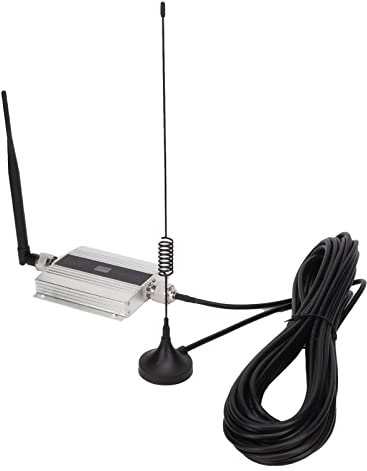 Amplificatore di segnale cellulare, ripetitore amplificatore di segnale cellulare 4G ad alto guadagno, GSM DCS WCDMA 1800Mhz estensore di segnale for casa, argento/2660