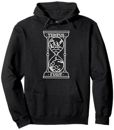 Tempus Fugit Time Flies Traditionelles amerikanisches Tattoo Pullover Hoodie