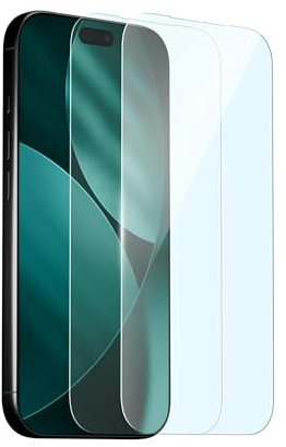 Mous Anti-Blaulicht-Displayschutzfolie kompatibel mit iPhone 17 Pro Max, Bruchsicher