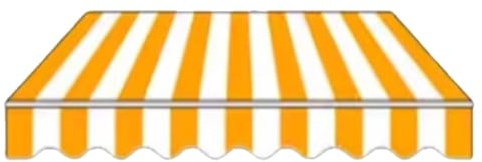 Ausziehbarer Sonnenschutz, Stoff für Markisen, Ersatzdach, 400 x 300 cm, 300 x 250 cm, 500 x 300 cm, ideal für Terrassen und Balkon, 500 x 400 cm