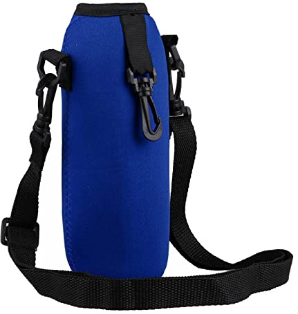 Neoprene Bag for Carrying 500ml Water Bottles with Adjustable Shoulder Strap And Insulated Sleeve for Stainless Steel Bottles,