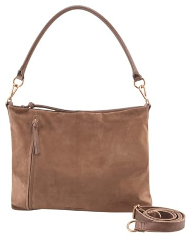 FREDsBRUDER Leder Schultertasche Umhängetasche Beyond Hobo Bag Toffee braun