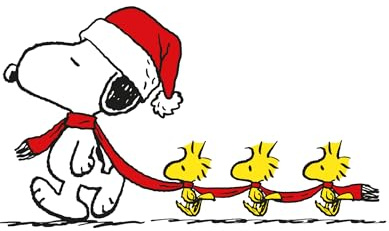 Braun & Company Snoopy Weihnachtsservietten 33x33 cm – 3-lagig, 20 Stück | Design-Servietten mit Snoopy Motiv | Weihnachten mit Snoopy feiern
