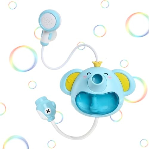 Jouet de Bain à Bulles d'éléphant - Arroseur de Bain avec Souffleur à Bulles Jouet Animal Aquatique | Mignon Éléphant Jouets Pulvérisateur pour Enfants, , Jeu D'eau, Fournit