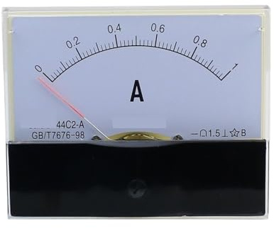 44C2-A 1A 2A 3A 5A 10A 15A 20A 30A 50A 100A Classe 1.5 DC 0-5A Misuratore da pannello analogico Amperometro Amperometro(20A)