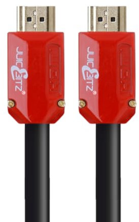 JuicEBitz 4K HDMI Cable 8M, Ultra High Speed HDMI 4k 18Gbps. 2.0 HDMI Lead with Ethernet, HDMI to HDMI Cable, Compatible with Xbox, Playstation, Apple TV, Sky + More. Ultra HD 8M Long HDMI