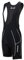 Airtracks Herren Fahrradhose Kurz Trägerhose Radhose mit Trägern Pro BIB Kurze Radlerhose 3D Coolmax Gepolstert Atmungsaktiv Reflektoren S M L XL XXL 3XL 4XL - schwarz-grau - XXXL