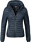Marikoo Samtpfote, Veste matelassée pour Dame mi-Saison Bleu L