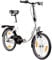 AGON Klappfahrrad 20 Zoll Faltrad Klapprad Fahrrad Cruiser 20 StVZO Beleuchtung (weiß)