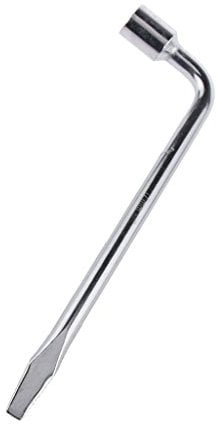 Almencla Professional Wheel Nut Wrench, Stainless Steel for Car Truck Brace Tire Hex Key Socket Spanner - 17mm