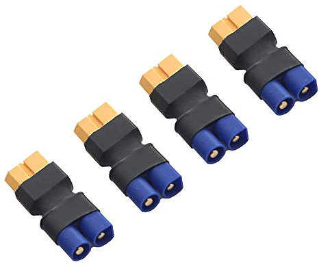 FLY RC 4-Pack stücke Männlichen EC3 Losi zu Weiblich XT-60 Stecker Adapter XT60 LiPO Batterie (Packung von 4)