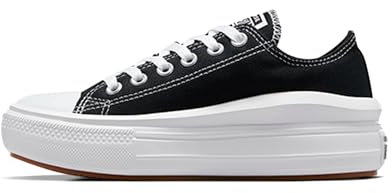 Converse Ctas Move Ox, Zapatillas De Gimnasio Mujer, Negro, 37 EU