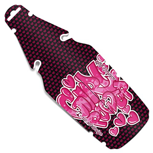 Riesel Design ® - schmutz:Fink Schutzblech Kinderfahrrad/Spritzschutz für Kinder Fahrrad oder Mountainbike/Mudguard für Jungen & Mädchen - Werkzeugfreie Montage am Sattel - Power Girl