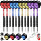 CyeeLife 12pcs Steel Dartpfeile 28g mit Metallspitze,Alu-Schäften,Sharpener,Werkzeug,Extra Flights und Flightkappen,Schwer Steeldarts Set