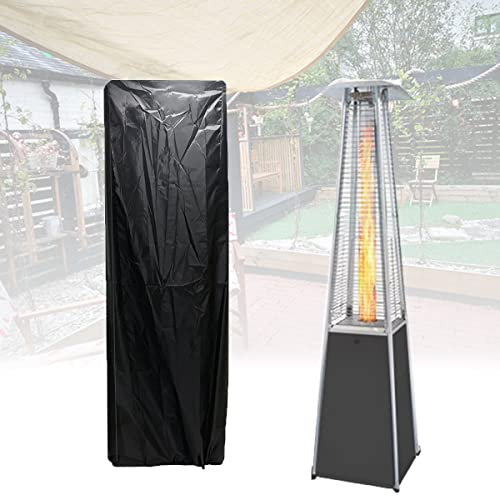 HWI Housse de chauffage en verre étanche 210D pour tube de chauffage en forme de pyramide - Robuste - Pour parasol chauffant en extérieur, (3145645)
