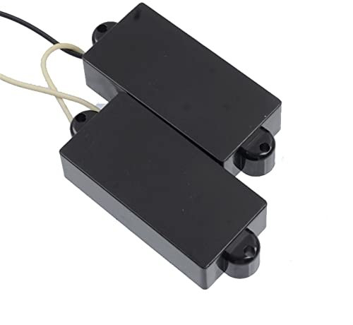 Pickup De Guitare Basse Précision À 4 Cordes Fermées pour Les Pièces De Guitare De Basse Électrique Noires Micro Guitare