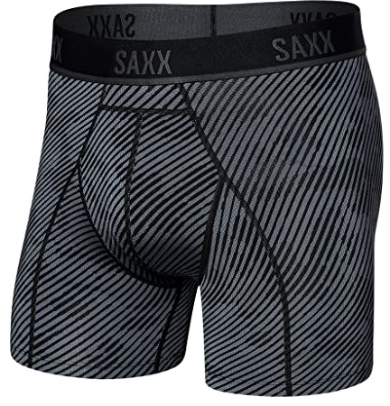 Saxx Underwear Men's Boxer Shorts – Vibe Boxer Shorts with Built-in Ballpark Pouch Support – Underwear for Men, Core