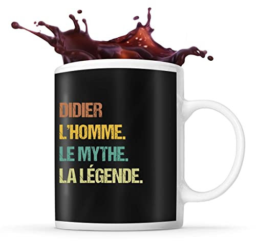 Planetee Mug Didier Mythe Légende Vintage | Tasse Prénom Cadeau Anniversaire Humour