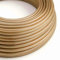 LEDSone 10 Meter Vintage 3 Core Round Electrical Cable Fabric Covered Wire Italian Braided 0.75mm Braided Lamp Wire Twin and Earth Cord PVC Flexible Wire for Lighting Other Appliances