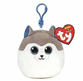 TY TY39562 Squish a boos Clip Slush The Dog