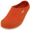 HAFLINGER Blizzard Credo Filz Pantoffel mit Gummisohle Hausschuh Rost, Gr. 44