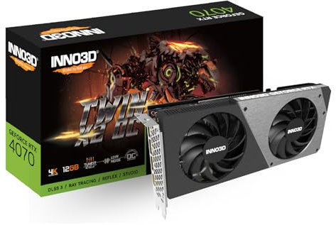 INNO3D N40702-126XX-185252N carte graphique NVIDIA GeForce RTX 4070 12 Go GDDR6X
