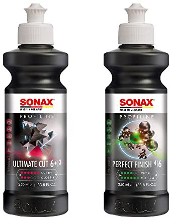Sonax Profiline Power Set Perfect Finish 250ml + Ultimate Cut 250ml