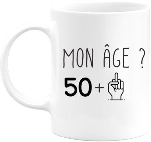 quotedazur - Mug 51 ans fuck - Blanc/Céramique