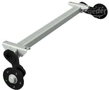 R&CO Axe de course pour remorque 750 kg sans frein 900 mm 5 x 112 mm