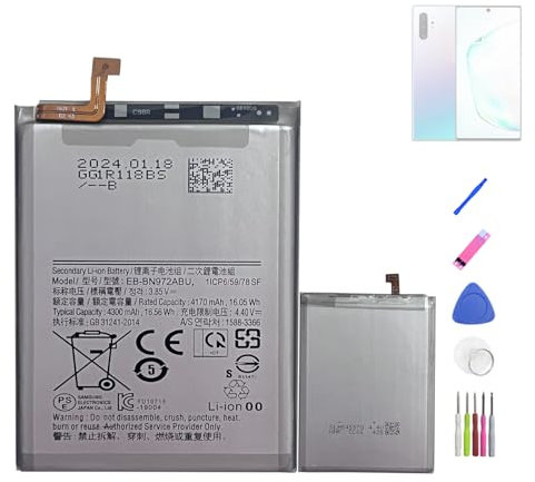 HIGHAKKU Replacement Battery EB-BN972ABU Compatible with Samsung Galaxy Note 10 Plus SM-N975 & Galaxy Note 10 Plus 5G SM-N976 with Tools