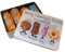 Large Personalised Biscuit Tin gift for mum dad nana grandad friend with cute biscuit characters custard cream, bakewell, iced ring, gingernut