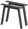 BK Styl 2 Stück Tischbeine Metall Grau A-Form | Tischgestell aus 80x40mm Profilen | Tischkufen Tischfüße Möbelbeine für Schreibtische & Esstische I Stahl Pulverbeschichtet (815x720mm Anthracit)