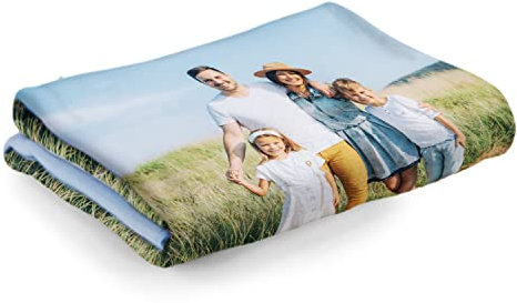 PICANOVA – Fotodecke Personalisierte Decke mit Foto 200x150cm – Gestalten Sie mit Ihrem eigenen Bild & Text – Kuscheldecke Personalisiert – Premiumqualität Fleecedecke